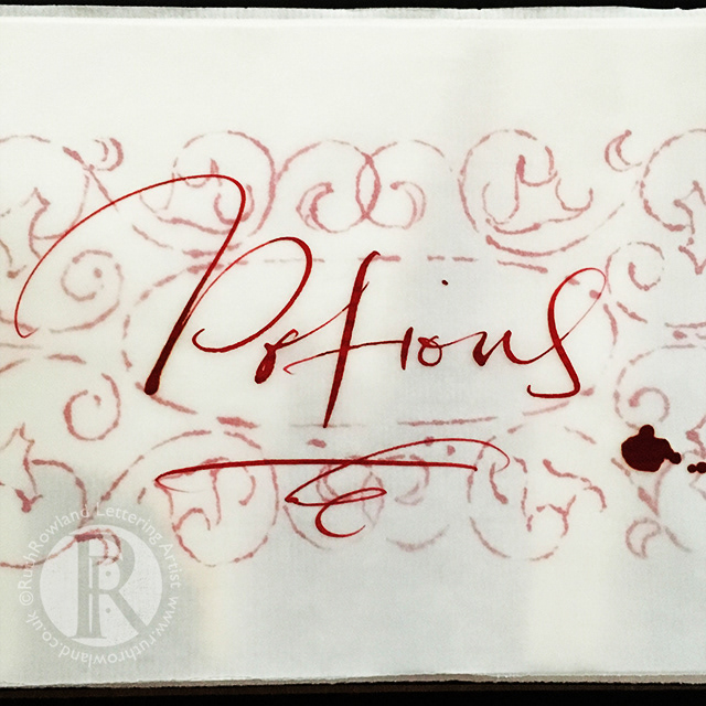 ©Ruth Rowland Lettering Artist & Illustrator - Harry Potter Lettering Sketchbook: Potions Page