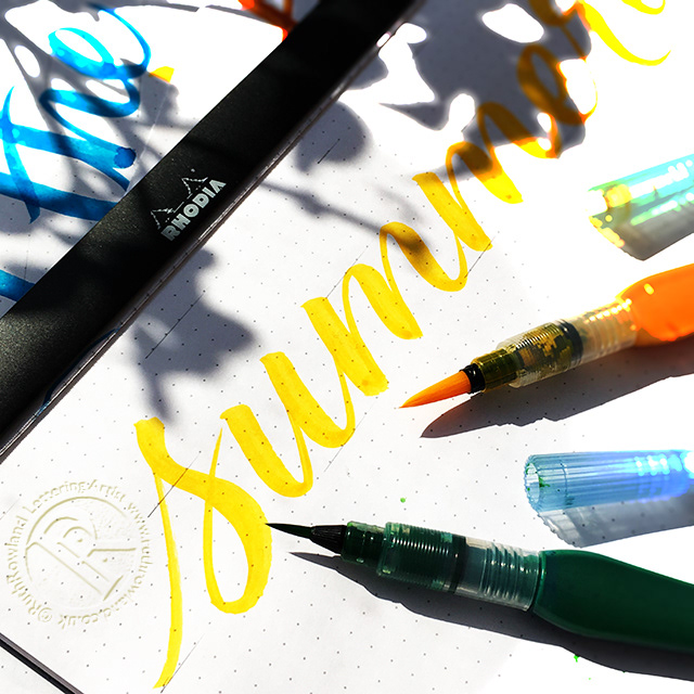 Summer Brush Pen Lettering