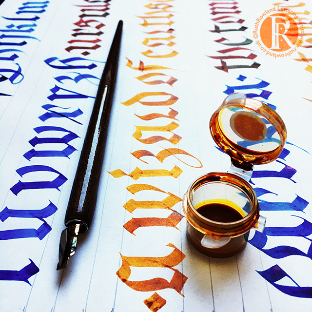 Fraktur Calligraphy Practice: Wizard