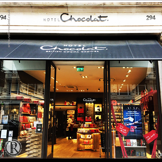 Hand Lettering for Hotel Chocolat Window Displays