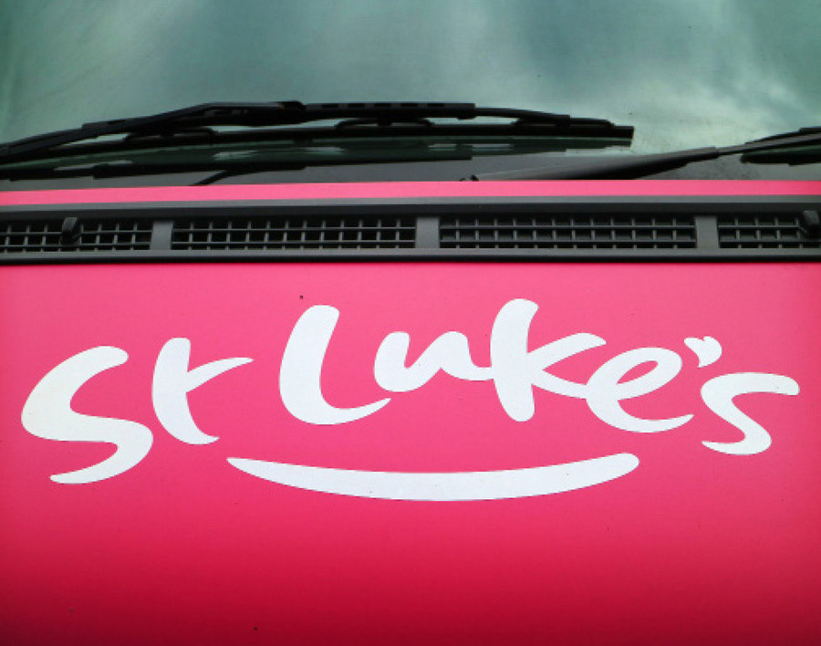 Hand Lettered St Luke's Hospice Logo: Applications