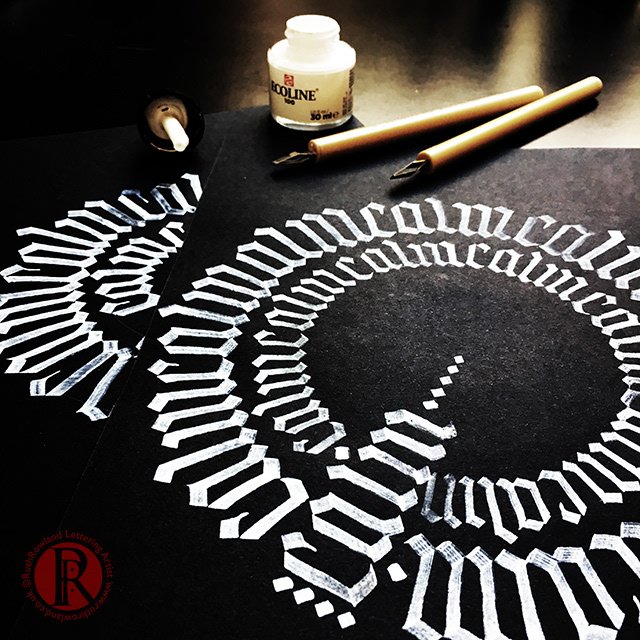 Gothic Calm Calligram