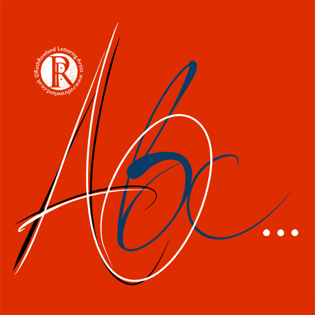 Thirty Days of Digital Lettering: ABC Alphabet