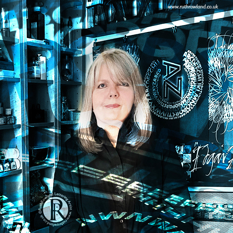 Lettering Arti st Ruth Rowland London Studio Portrait Photo