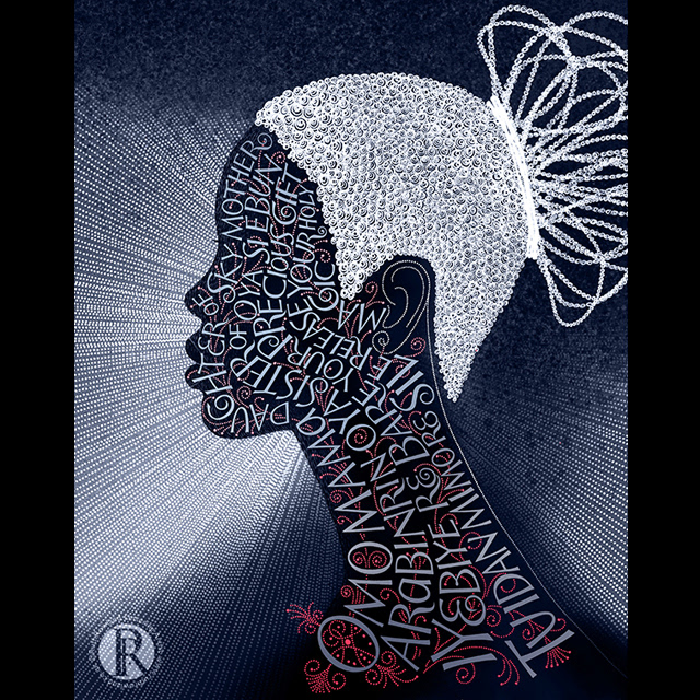Zelie Illustrative Calligram