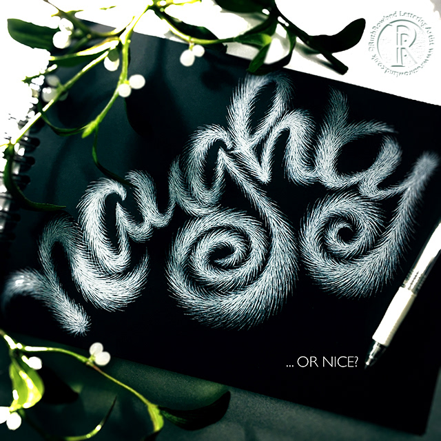 Gel Pen Lettering: Naughty