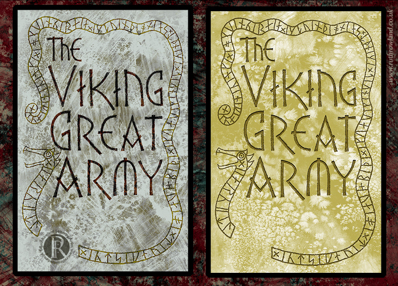 Lettering Artist Ruth Rowland - hand lettered book cover for The Viking Great Army by Dawn Hadley and Julian Richards, Thames & Hudson
