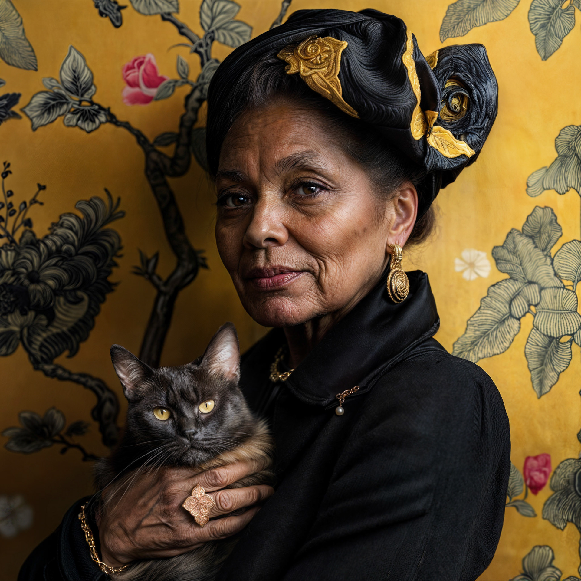 Zora, 2024 | AI-enabled digital photography, refined with Photoshop | 16x16 inches (framed at 20x20 inches)