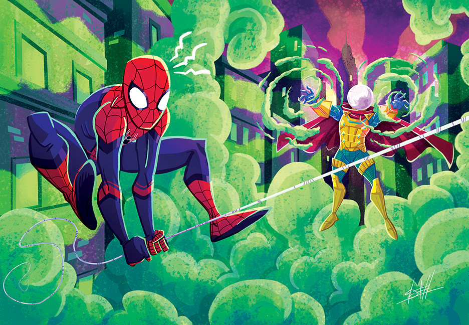 Spider-man Golden Book style sample