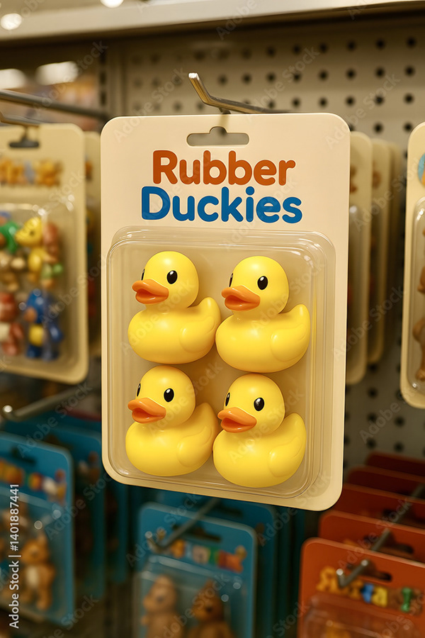 Toys In Packaging Blister Pack — Adobe Stock 1401887441