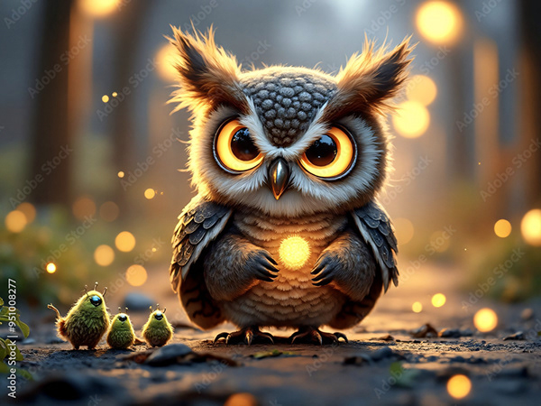Owls — Adobe Stock 951008277
