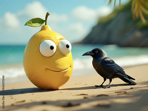 Lemon Lime Characters — Adobe Stock 968373340