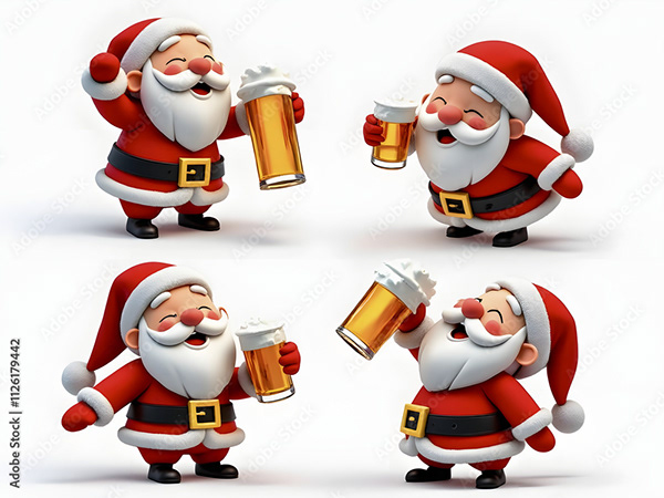 Santas — Adobe Stock 1126179442
