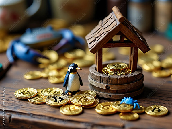 Bitcoin Coin Art Cryptocurrency — Adobe Stock 954435924