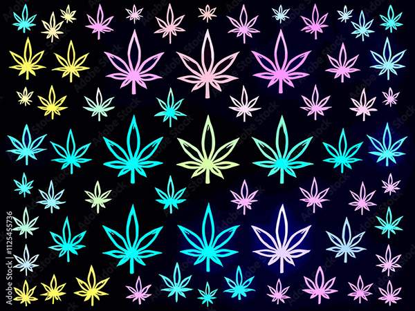 Weed Cannabis MJ Collection — Adobe Stock 1125455736
