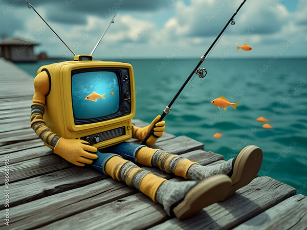 Vintage Yellow Tv's — Adobe Stock 966689956