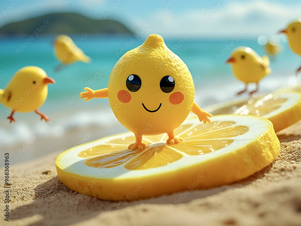 Lemon Lime Characters — Adobe Stock 968368963