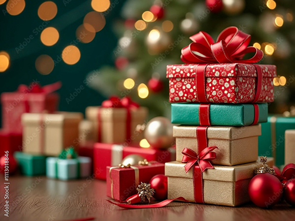 Wrapped Presents Collection — Adobe Stock 1113018846