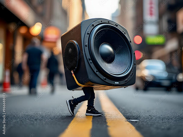 Speakers Music Audio Subwoofers — Adobe Stock 966688072