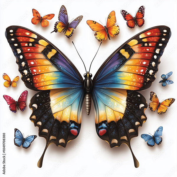 Butterflies Collection — Adobe Stock 1049708380