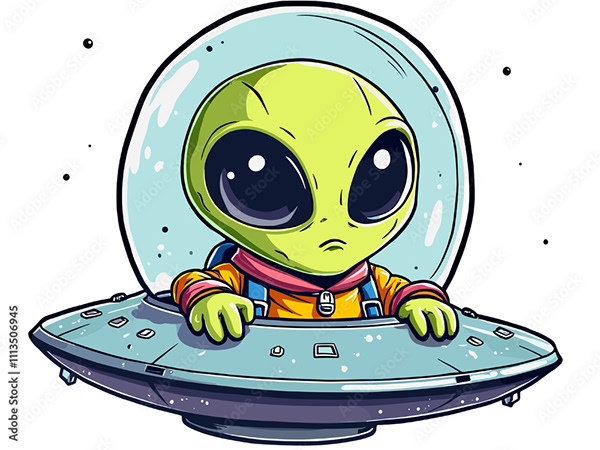 Ufo - Spaceship - Flying Saucers — Adobe Stock 1113506945