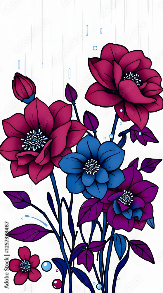 Floral - Flowers — Adobe Stock 1257328487
