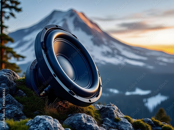 Speakers Music Audio Subwoofers — Adobe Stock 968364632