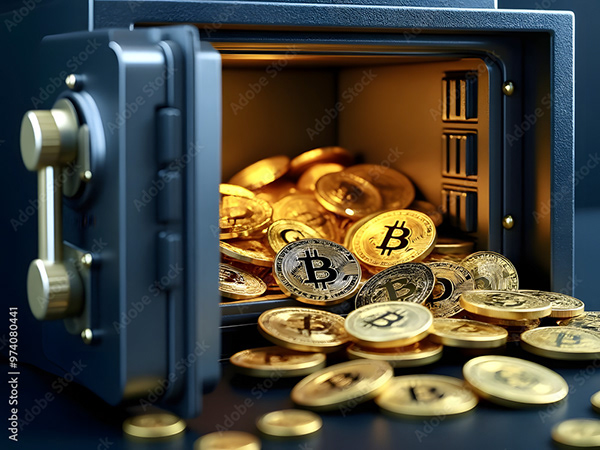 Bitcoin Coin Art Cryptocurrency — Adobe Stock 974080441