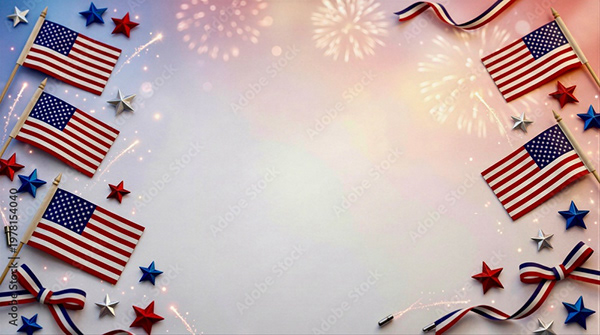 USA Red White Blue Collection — Adobe Stock 1978154040