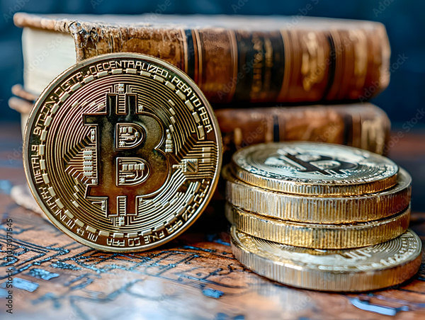 Bitcoin Coin Art Cryptocurrency — Adobe Stock 1013071545
