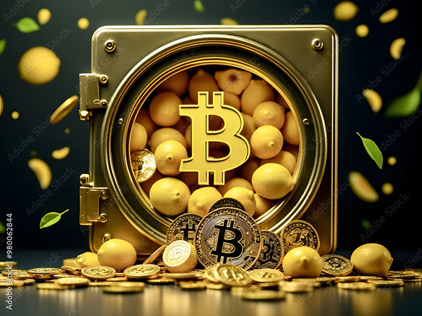 Bitcoin Coin Art Cryptocurrency — Adobe Stock 980062844