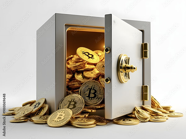 Bitcoin Coin Art Cryptocurrency — Adobe Stock 980069648
