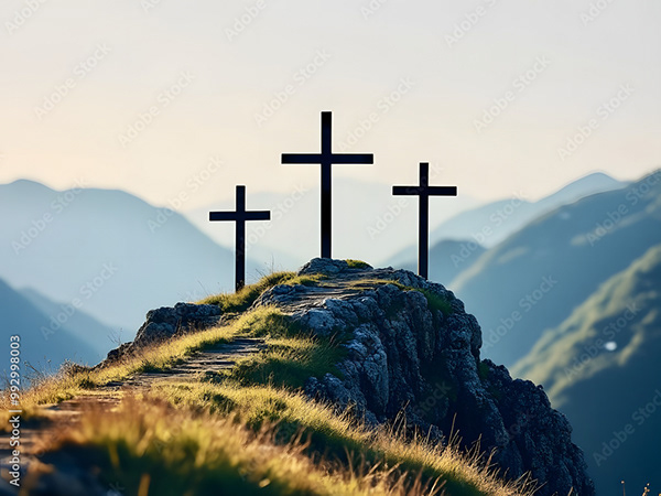 Jesus Christ Crosses- Christian — Adobe Stock 992998003