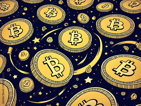 Bitcoin Coin Art Cryptocurrency — Adobe Stock 1126138775