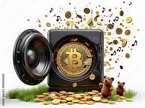 Bitcoin Coin Art Cryptocurrency — Adobe Stock 981633425