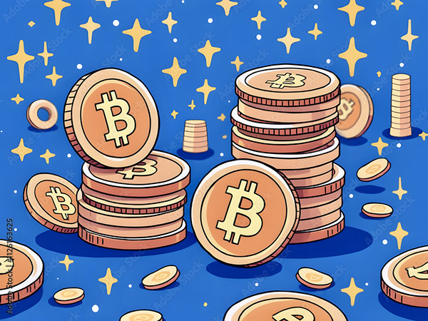 Bitcoin Coin Art Cryptocurrency — Adobe Stock 1126163625