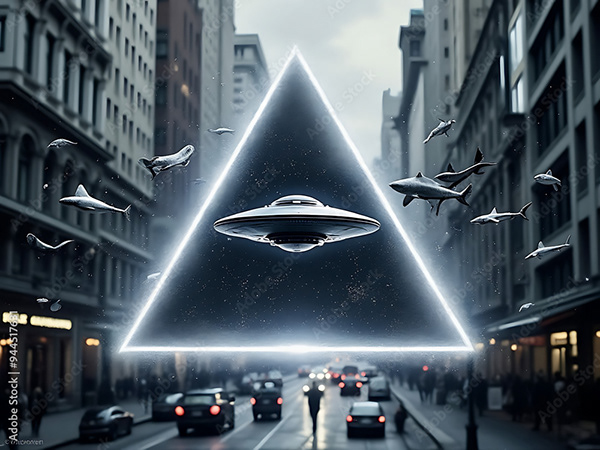 Ufo - Spaceship - Flying Saucers — Adobe Stock 944517631