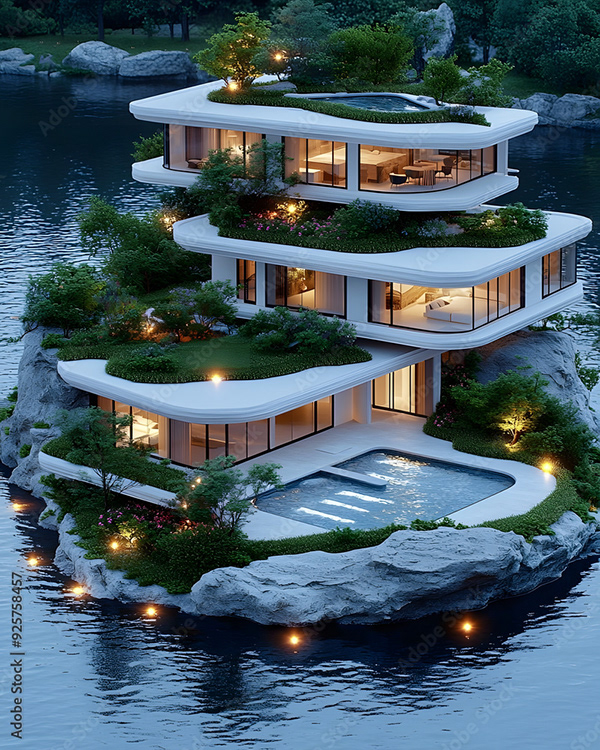 Mansion - Houses - Homes — Adobe Stock 925758457