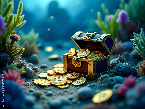 Bitcoin Coin Art Cryptocurrency — Adobe Stock 968379063