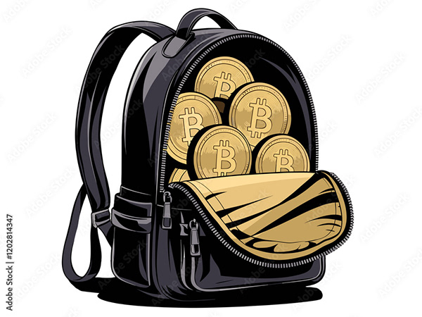 Bitcoin Coin Art Cryptocurrency — Adobe Stock 1202814347
