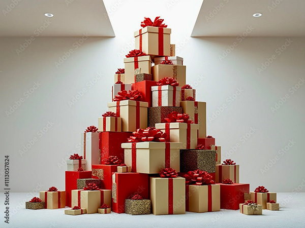 Wrapped Presents Collection — Adobe Stock 1113057824