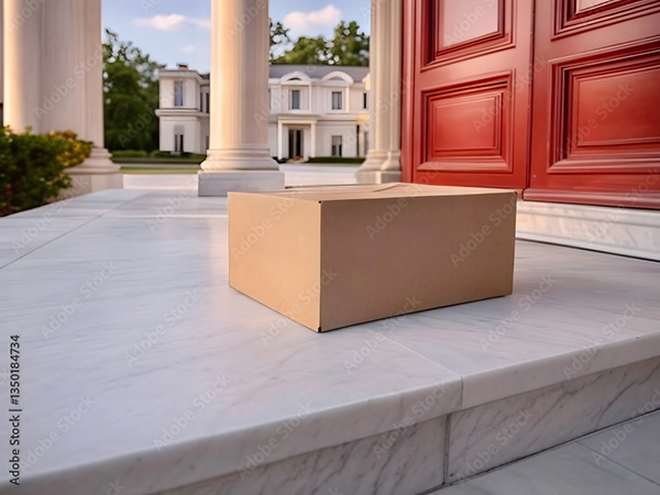 Box Package Delivery Collection — Adobe Stock 1350184734