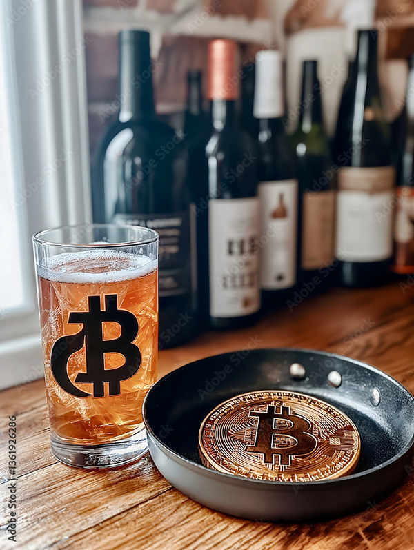 Bitcoin Coin Art Cryptocurrency — Adobe Stock 1361926286