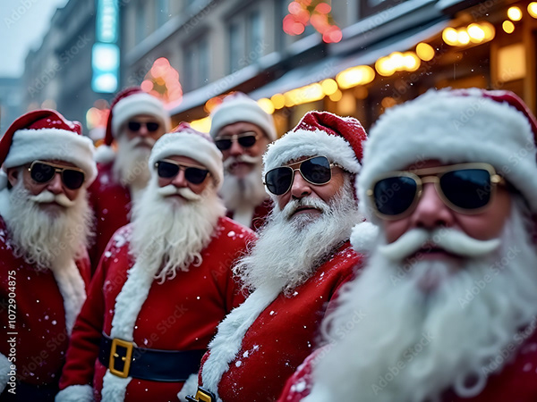 Santas — Adobe Stock 1072904875