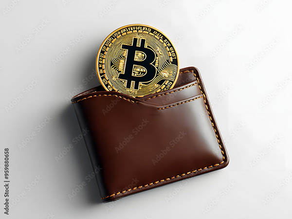 Bitcoin Coin Art Cryptocurrency — Adobe Stock 959880658