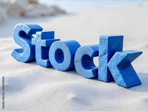 3D Block Letters - Typography — Adobe Stock 994769511