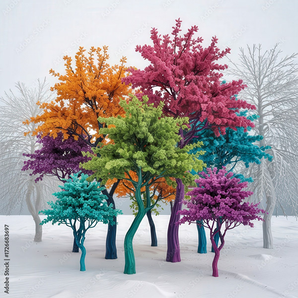 Trees Collections — Adobe Stock 1726683697