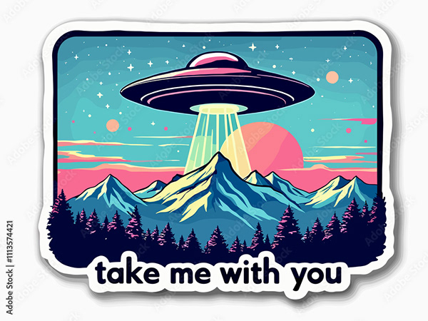 Ufo - Spaceship - Flying Saucers — Adobe Stock 1113574421