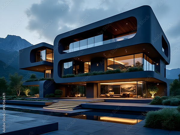 Mansion - Houses - Homes — Adobe Stock 947362471