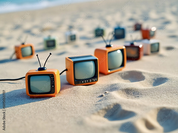 Vintage Televisions — Adobe Stock 1015653707